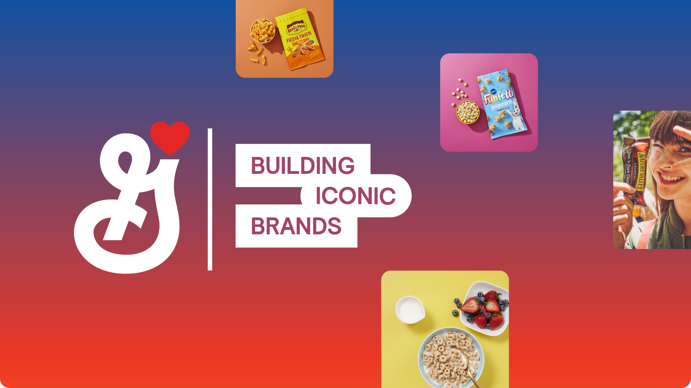 A series of images and animations showing our strategic framework and training for General Mills